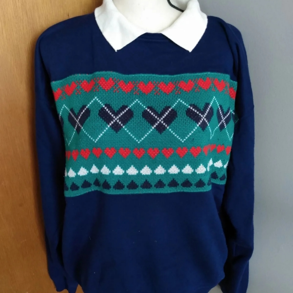 Vintage collar sweater